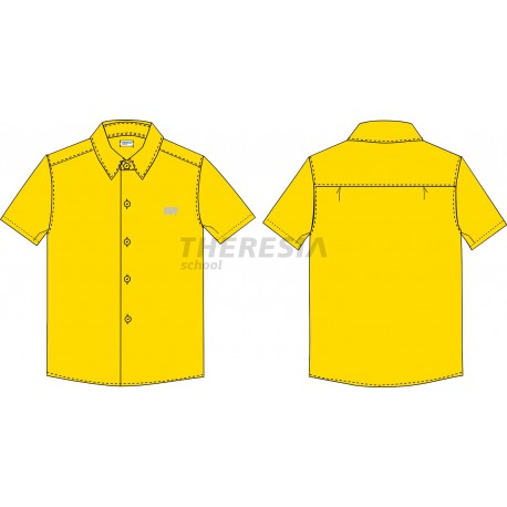 Camisa amarilla manga corta con bordado