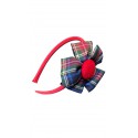 Diadema bies rojo con flor DBIES65