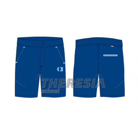 Bermuda uniforme sarga marino