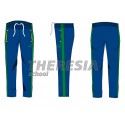 Pantalón de chándal acetato marino, verde y amarillo