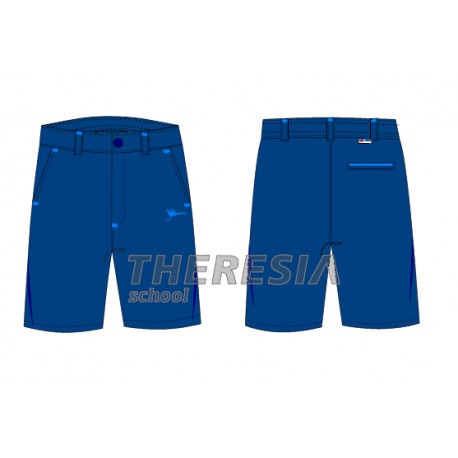 Bermuda uniforme marino con bordado.