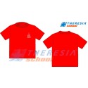 Camiseta de manga corta en color rojo 