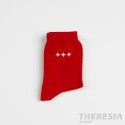 Calcetín corto uniforme rojo con personalización Attendis