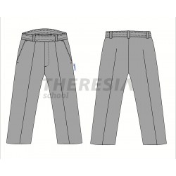 Pantalón de uniforme engomado gris